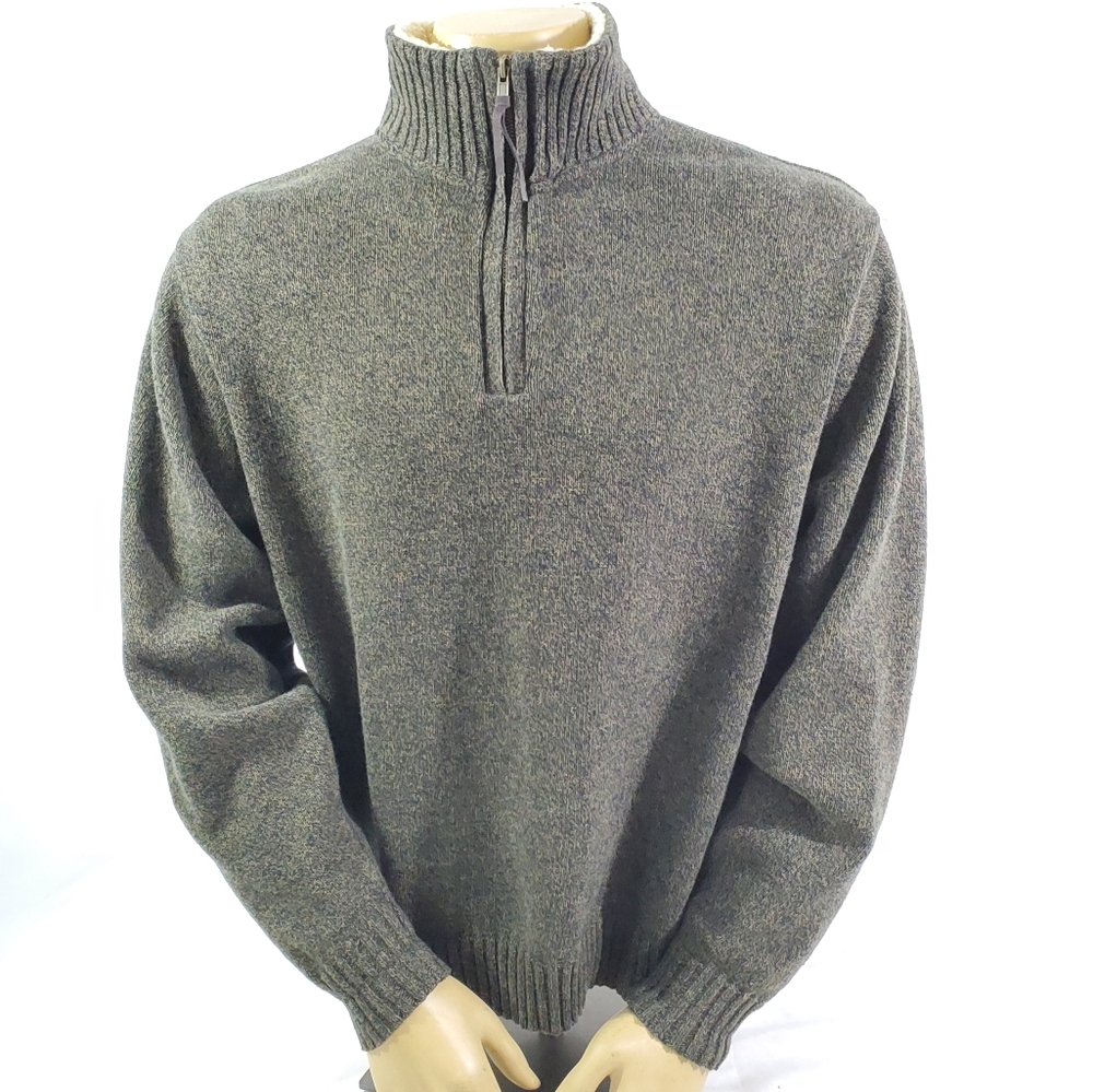 Men’s Mock Neck 1/4 Zip Knit Sweater Rugged Trails